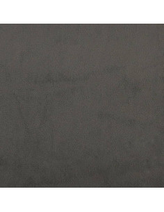 Materasso a Molle Grigio Scuro 160x200x20 cm in Velluto