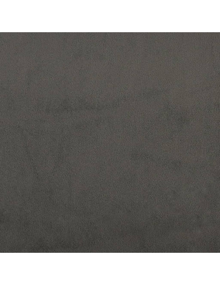 Materasso a Molle Grigio Scuro 90x190x20 cm in Velluto