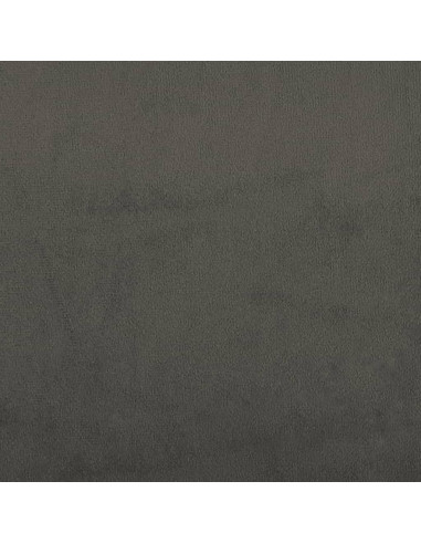 Materasso a Molle Grigio Scuro 90x210x20 cm in Velluto