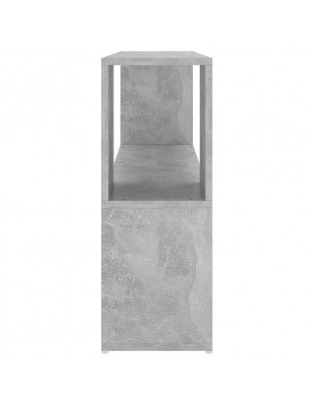 Libreria Grigio Cemento 100x24x63 cm in Truciolato