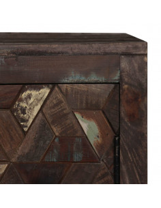 Credenza in Legno Massello di Recupero 160x40x80 cm 2