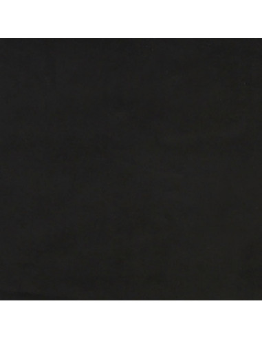 Materasso a Molle Insacchettate Nero 120x210x20 cm in Velluto
