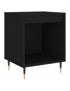 Comodino Nero 40x35x50 cm in Legno Multistrato 2