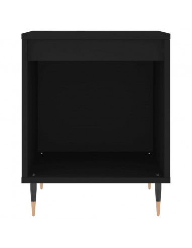 Comodino Nero 40x35x50 cm in Legno Multistrato