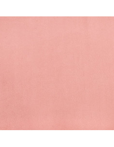 Materasso a Molle Insacchettate Rosa 140x220x20 cm in Velluto
