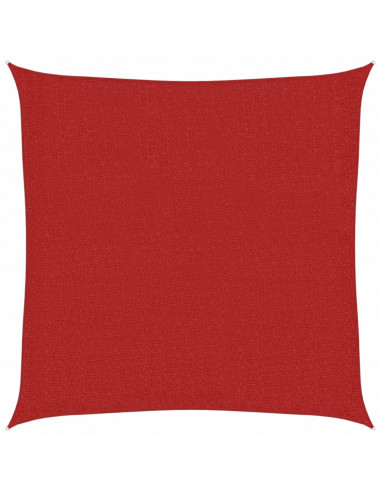 Vela Parasole 160 g/m² Rossa 2,5x2,5 m in HDPE