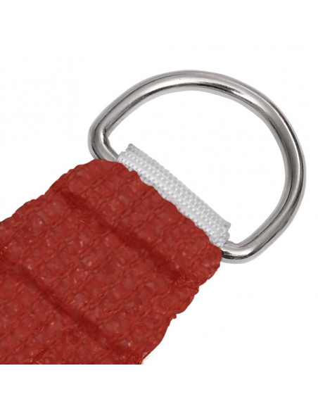 Vela Parasole 160 g/m² Rossa 2,5x2,5 m in HDPE