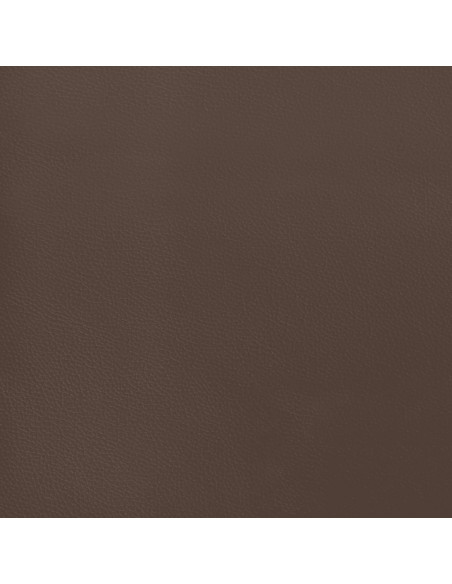 Materasso a Molle Marrone 100x200x20 cm in Similpelle