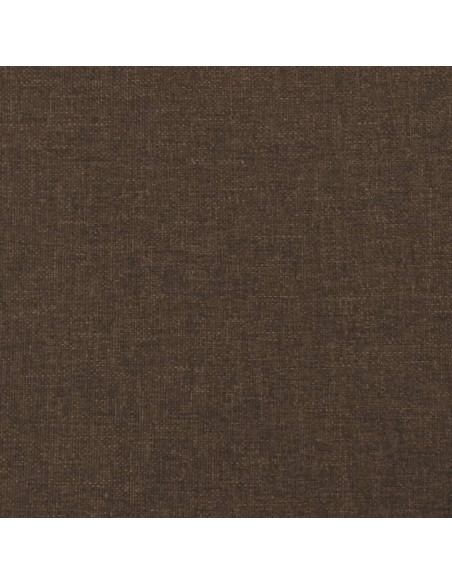 Materasso a Molle Marrone Scuro 140x190x20 cm in Tessuto