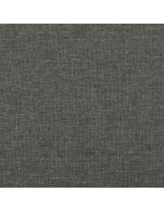 Materasso a Molle per Bambini Grigio Scuro 80x160 cm in Tessuto