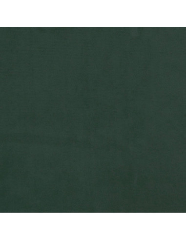 Materasso a Molle Verde Scuro 100x210x20 cm in Velluto