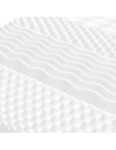 Materasso in Schiuma Bianco 120x200 cm 7 Zone Durezza 20 ILD