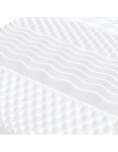 Materasso in Schiuma Bianco 200x210 cm 7 Zone Durezza 20 ILD