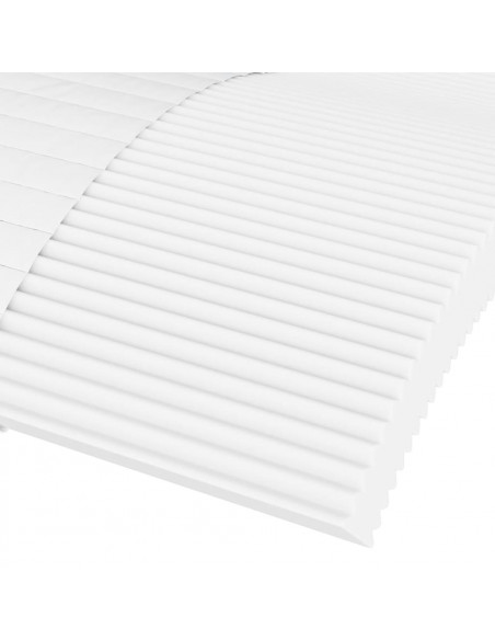 Materasso in Schiuma Bianco 90x200 cm Durezza H2 H3