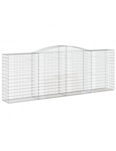 Cesti Gabbioni ad Arco 7 pz 400x50x140/160 cm Ferro Zincato