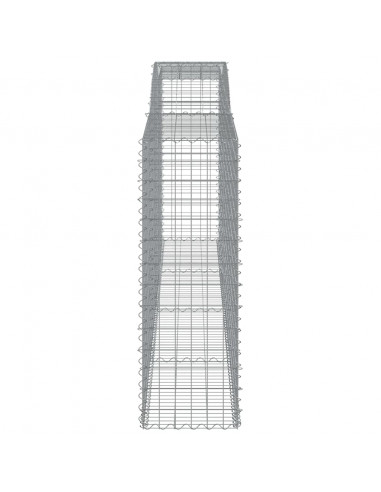 Cesti Gabbioni ad Arco 7 pz 400x50x140/160 cm Ferro Zincato