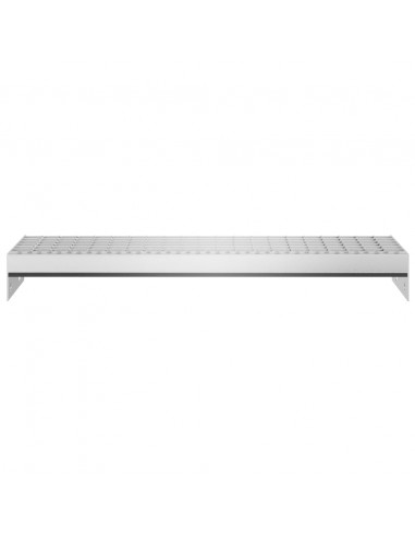 Gradino in Griglia 60x24x7 cm Acciaio Zincato