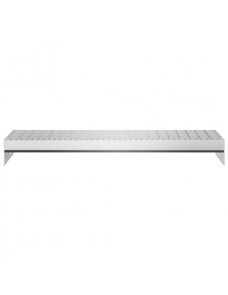 Gradino in Griglia 60x24x7 cm Acciaio Zincato