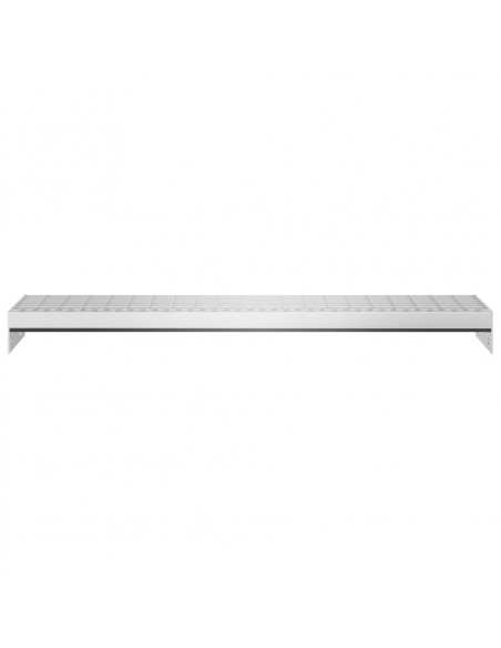 Gradino in Griglia 80x24x7 cm Acciaio Zincato