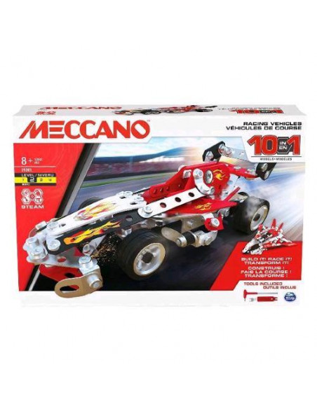 MECCANO MULTIMODELLO DA 10 VEICOLI DA GARA