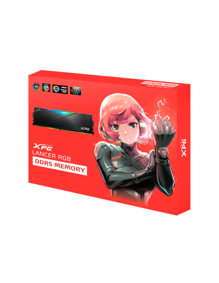 MEM DDR5 ADATA XPG LANCER RGB 32GB (2x16GB) 6000MH BLACK AX5U6000C3016G-DCL