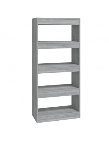 Libreria/Divisorio Grigio Sonoma 60x30x135 cm Legno Multistrato