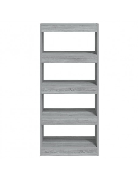 Libreria/Divisorio Grigio Sonoma 60x30x135 cm Legno Multistrato