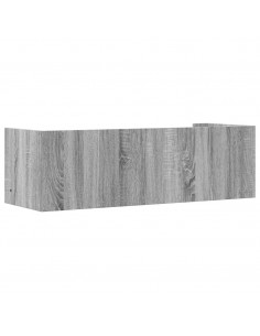 Mensola a Muro Grigio Sonoma 100x35x30,5 cm Legno Multistrato