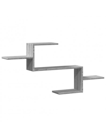 Mensola a Muro Grigio Sonoma 104x15x49 cm Legno Multistrato