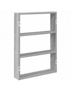 Mensola a Muro Grigio Sonoma 43x9x60 cm in Truciolato