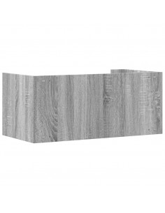 Mensola a Muro Grigio Sonoma 70,5x35x30,5 cm Legno Multistrato