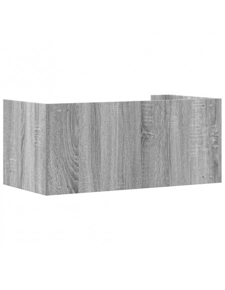Mensola a Muro Grigio Sonoma 70,5x35x30,5 cm Legno Multistrato