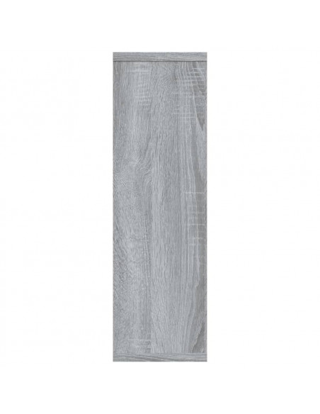 Mensola a Muro Grigio Sonoma 85x16x52,5 cm in Legno Multistrato