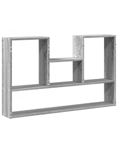 Mensola a Muro Grigio Sonoma 99x15x60 cm in Truciolato