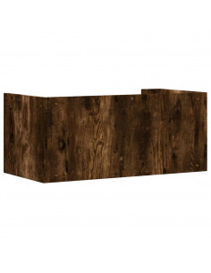 Mensola a Muro Rovere Fumo 70,5x35x30,5 cm Legno Multistrato