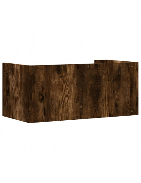 Mensola a Muro Rovere Fumo 70,5x35x30,5 cm Legno Multistrato