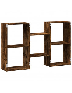 Mensola a Muro Rovere Fumo 96x18x60 cm in Truciolato