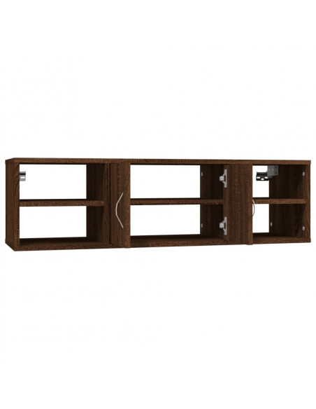 Mensola a Muro Rovere Marrone 102x30x29 cm Legno Multistrato