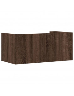 Mensola a Muro Rovere Marrone 70,5x35x30,5 cm Legno Multistrato
