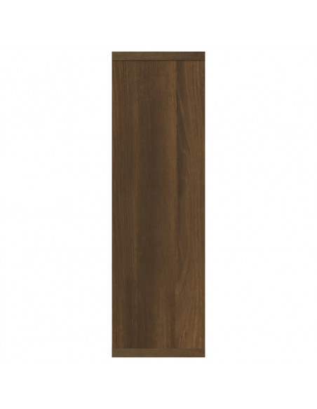 Mensola a Muro Rovere Marrone 85x16x52,5cm in Legno Multistrato