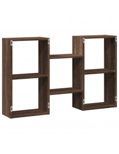 Mensola a Muro Rovere Marrone 96x18x60 cm in Truciolato