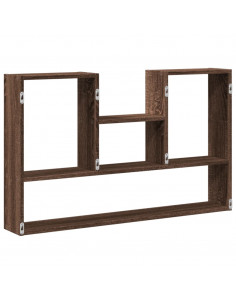 Mensola a Muro Rovere Marrone 99x15x60 cm in Truciolato