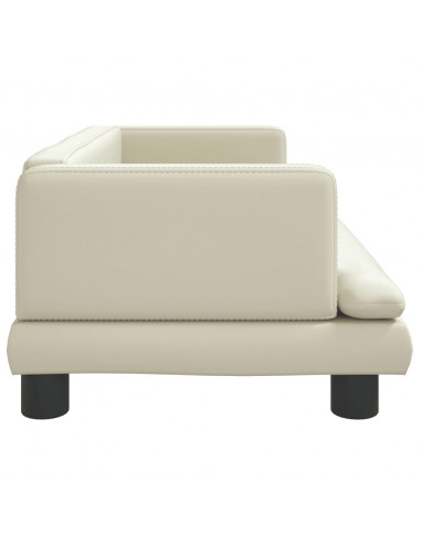Lettino per Cani Crema 80x45x30 cm in Similpelle