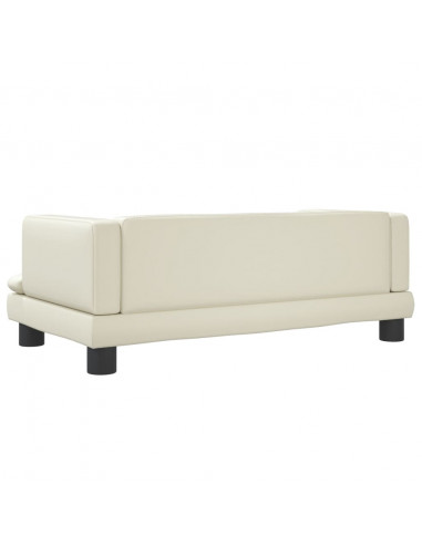 Lettino per Cani Crema 80x45x30 cm in Similpelle