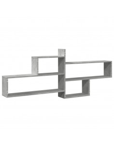 Mensola a Parete Grigio Cemento 167,5x18x68 cm in Truciolato