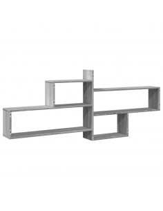 Mensola a Parete Grigio Sonoma 167,5x18x68 cm in Truciolato