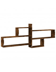 Mensola a Parete Rovere Fumo 167,5x18x68 cm in Truciolato