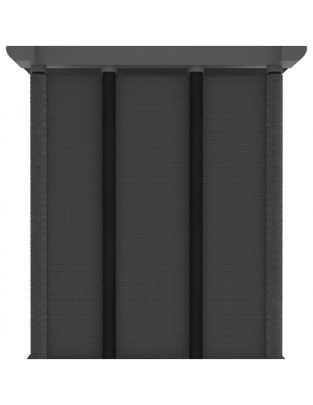 Mensola con 12 Scatole a Cubo Grigia 103x30x141 cm in Tessuto