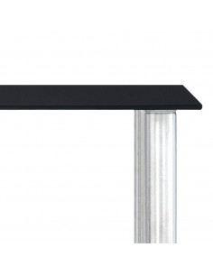 Mensola da Cucina Nera 45x16x26 cm in Vetro Temperato