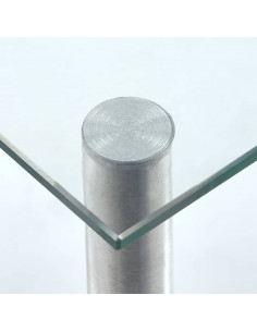 Mensola da Cucina Trasparente 45x16x26 cm in Vetro Temperato